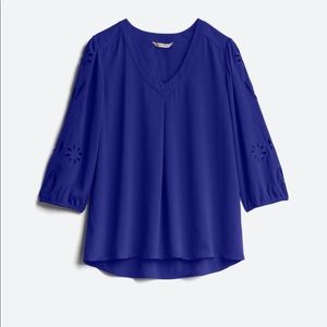 41 Hawthorn Elmar Embroidered Cutout Blouse